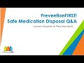 Preventionfirst safe medication disposal
