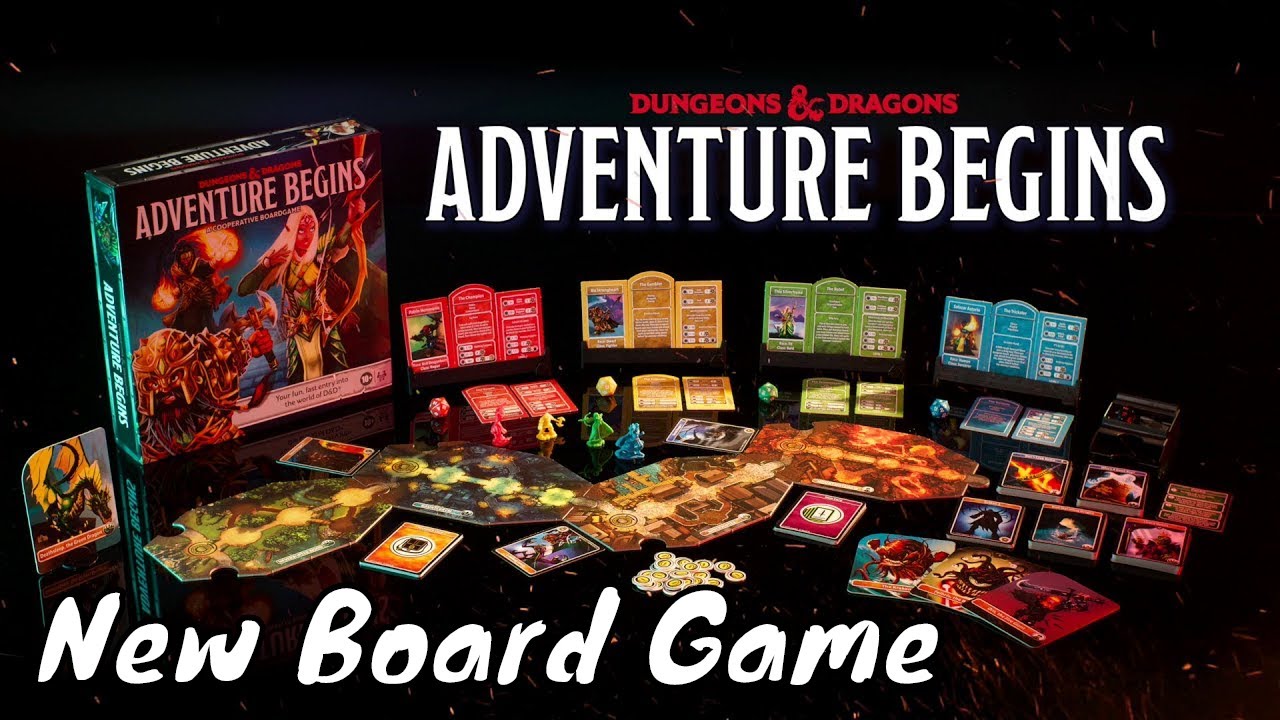 Dungeons & Dragons Adventure Begins Board Game YouTube