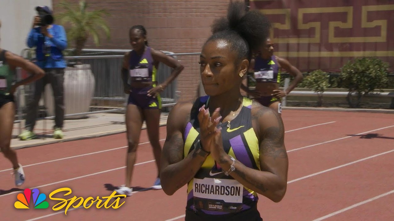 SHA'CARRI IS BACK! Richardson dominates women's 100m in season debut at LA Grand Prix | NBC Sports