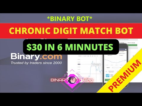 Chronic Digit Match Binary Bot | Earn 30$ in 6 Minutes | Binary Bot King