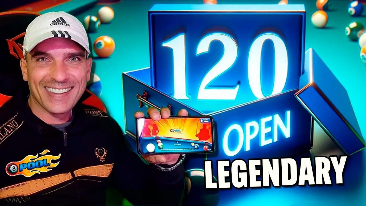 Opening 120 Legendary Boxes 😱 Spent $3,500 on 8 Ball Pool - YouTube