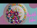 Colorful and unique mandala inspired rangoli for festivals!