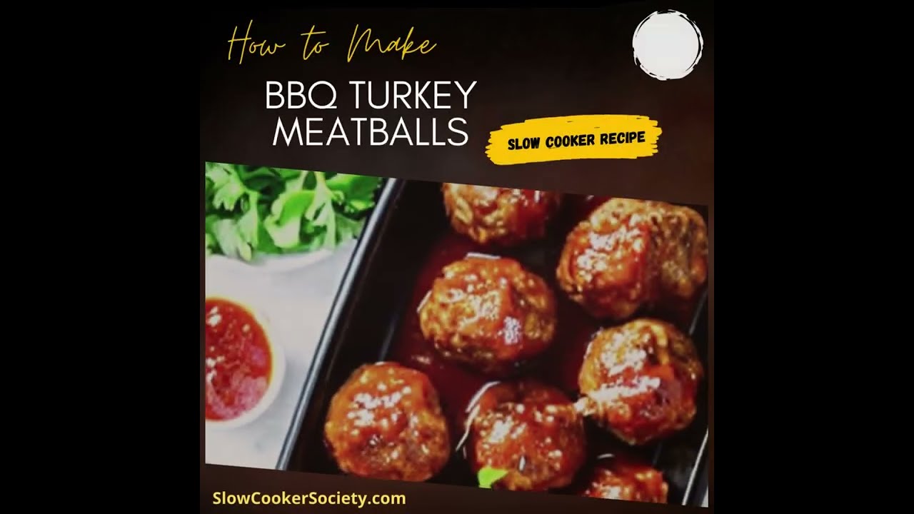 Tasty Crockpot Turkey BBQ Meatballs| How to Prepare Slow Cooker Ground Turkey Meatballs Recipe