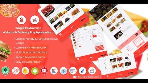 Single restaurant iPhone food ordering app with Delivery Boy and Admin Panel