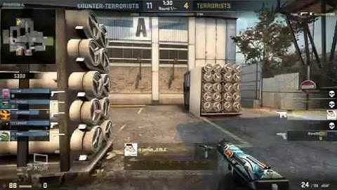 1v5 Cache ACE on ESEA!!