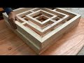 A Simple And Easy Woodworking Idea // Luxury Modern Style Wooden Table   - DIY!