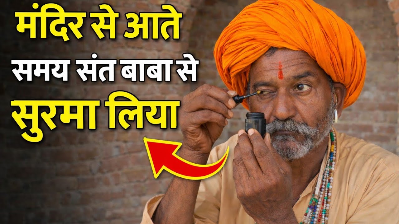  संत बाबा से सुरमा लिया