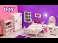 DIY Miniature Dollhouse Bedroom with furniture