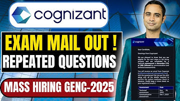 Cognizant Exam Mail Out | Cognizant Aptitude & Technical Repeated Questions