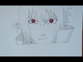 How To Draw Sasuke (Mangekyou-Sharingan) tutorial