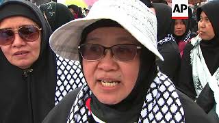 Download lagu Protest in Jakarta ahead of opening up US Embassy in Jerusalem