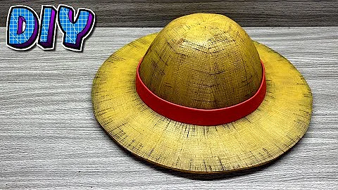 Qual é a cor do chapéu do Luffy?