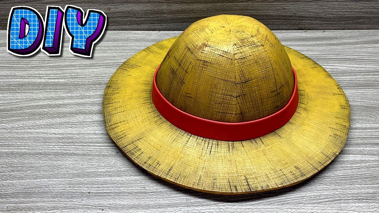 Como Fazer O Chapéu do Luffy de One Piece gastando pouco. 