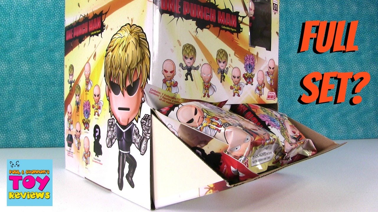 kawaii emoticons One Punch Man Original Minis Series One Collectible Figures Blind Bag Opening | PSToyReviews