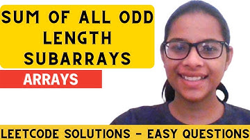 Sum of All Odd Length Subarrays | Leetcode DSA Solutions | Lecture 17