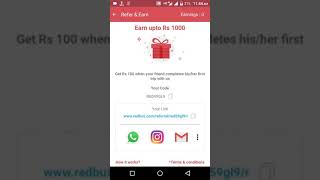 Redbus referral code! refer and earn! earn up to 1000