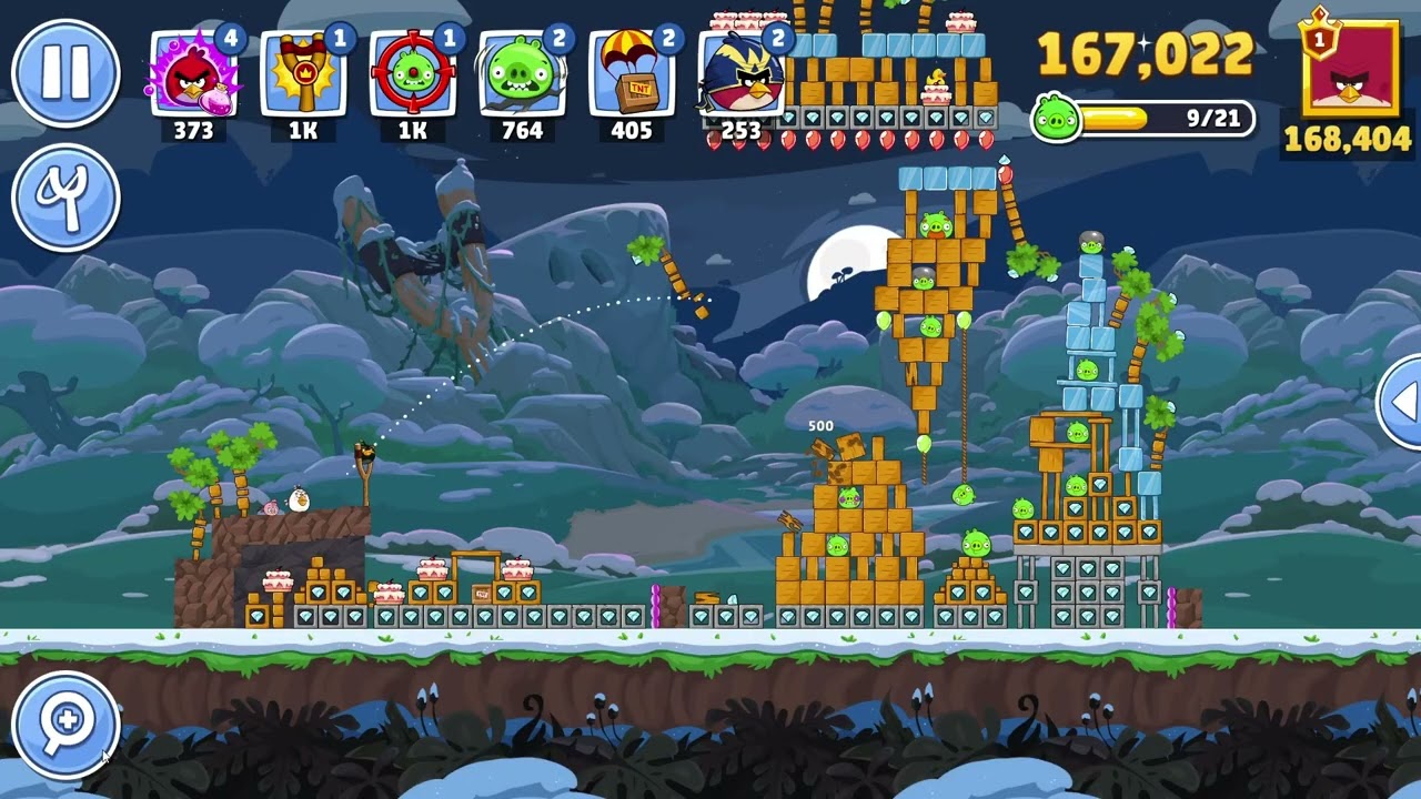 Angry Birds Friends Level 1 Tournament 1703 three stars NO POWER-UP walkthrough 2026-02-19