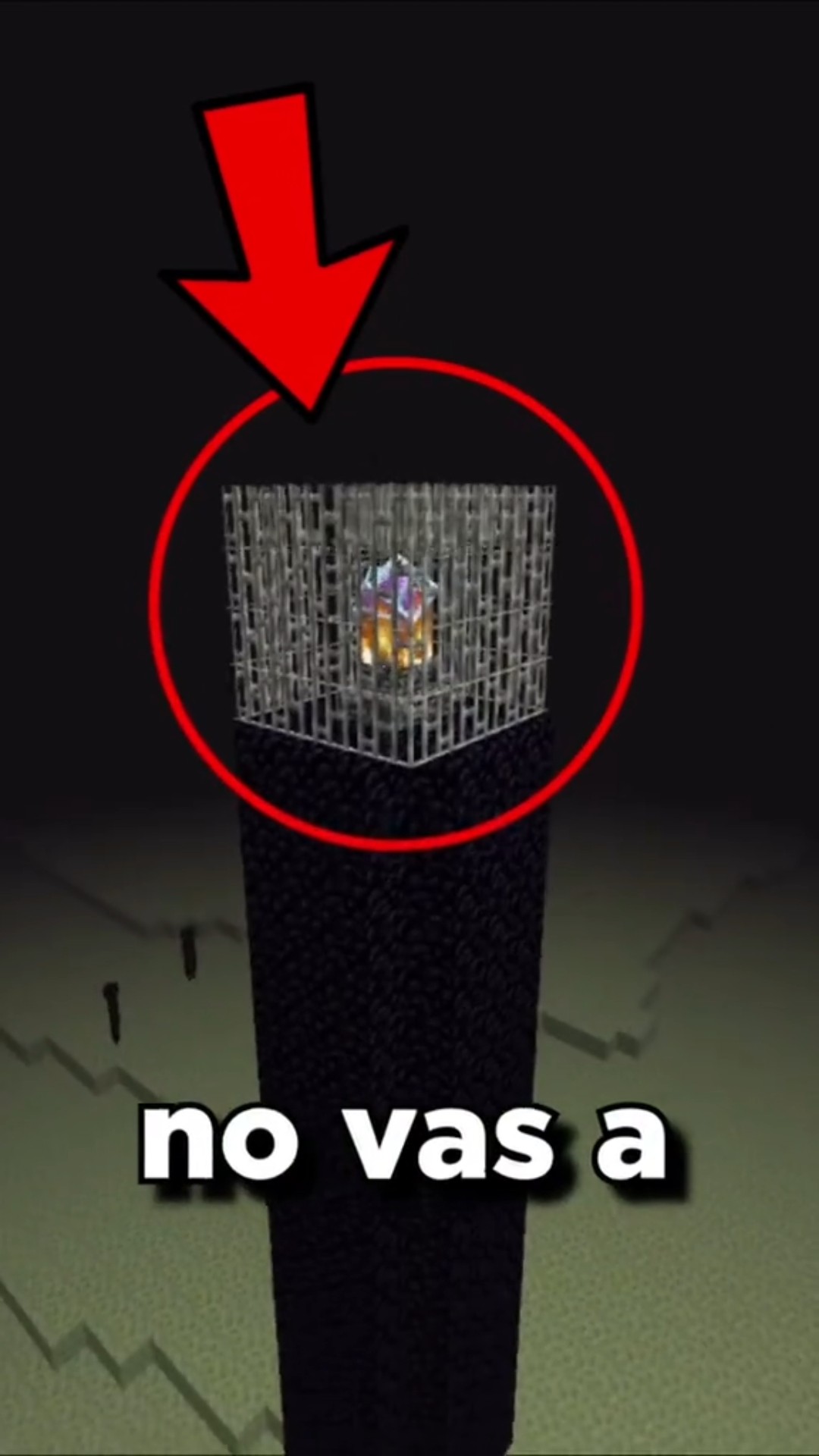 ¿Quién puso las rejas en el End? ? #minecraft #josativi #youtube #shorts #miedo #terror