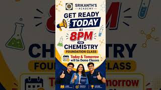 Strong Chemistry Basics Begin Here!Today&Tomorrow Demo Classes #chemistry#foundationcourse#viral