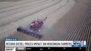 Full Record diesel prices impact on Wisconsin farmers Update
