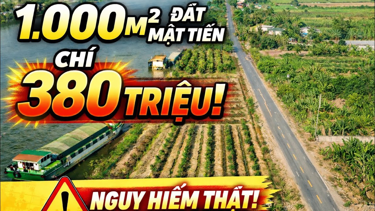 SỐC THẬT! 1.000m² Mặt Tiền 16m Chỉ 380 Triệu Tại Thạnh Hóa Long An?