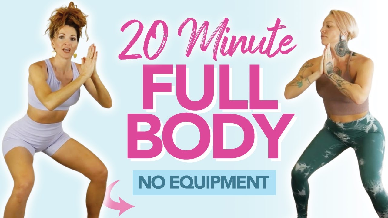 20 MIN BEGINNER FULL BODY HIIT Workout - No Equipment Needed - YouTube