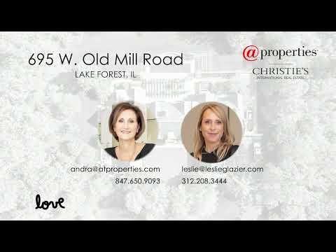 695 W Old Mill Road, Lake Forest, IL home video tour