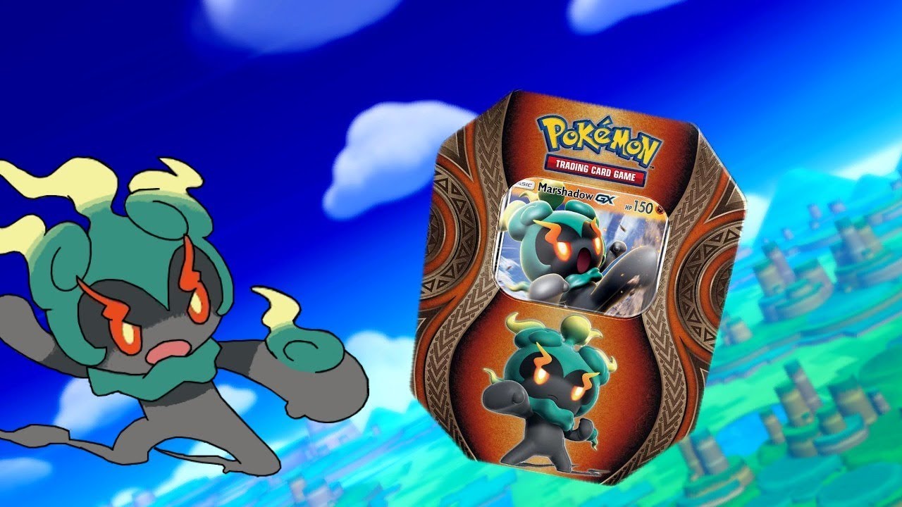 pokemon gx fall tin trading card game featuring marshadow TCG: Mysterious Powers Marshadow-GX Collectible Set 4 Booster Packs, 1 Ultra Rare Foil Promo Card, Online Code Card Toys & Games Colorless Beatdown (120) Fighting Peerless Hundred Blows Pokmon TCG Mysterious Powers Tin