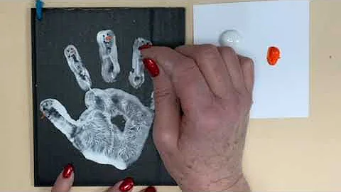 Snowman Handprint
