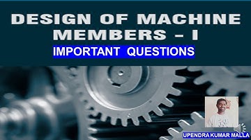 Design of Machine Members important questions