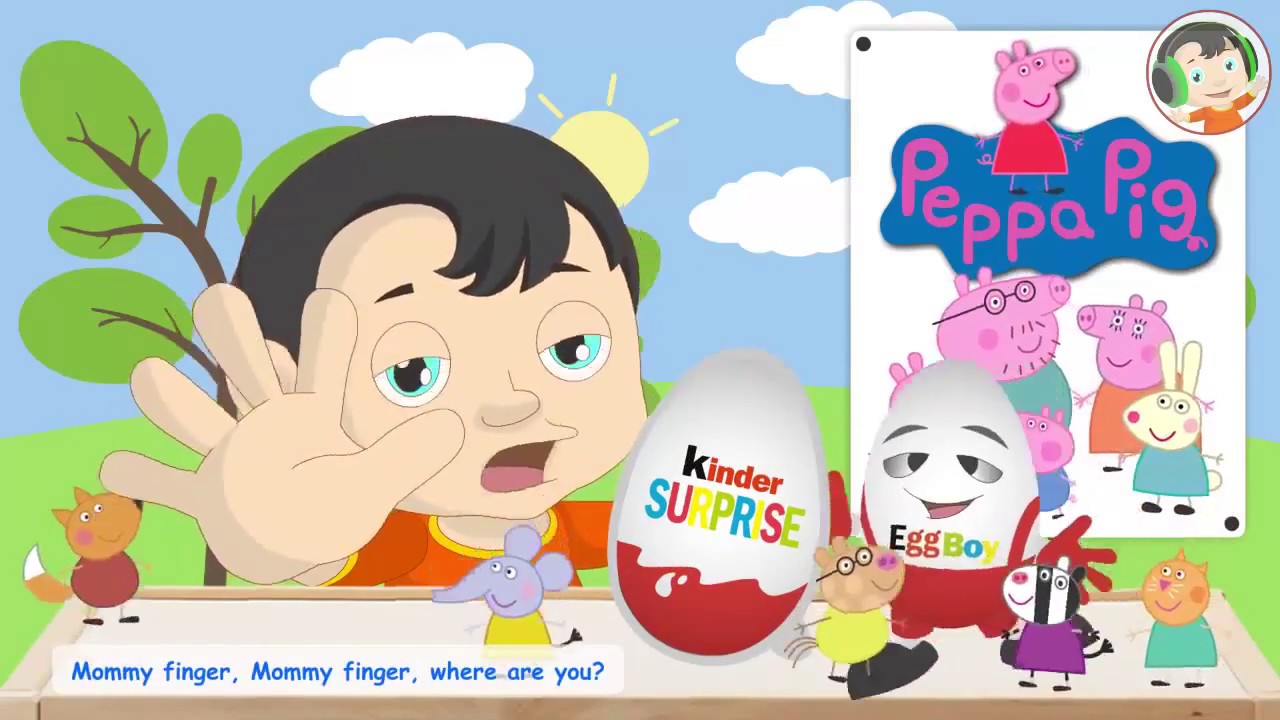 Learn FRUITS and VEGGIES! Kinder Surprise! Finger family song! ФРУКТЫ и ОВОЩИ на английском с КИНДЕР