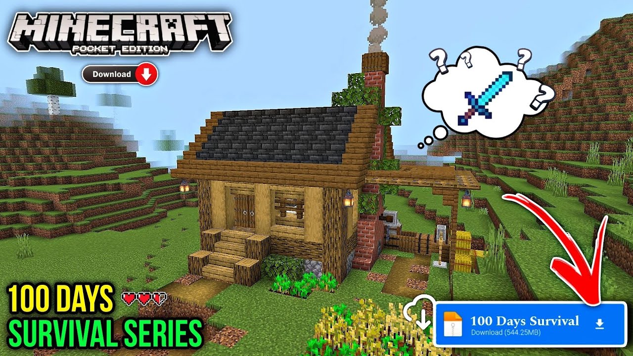 How To DOWNLOAD Survival World🤯 | Hindi Gameplay 1.20 MINECRAFT World ...