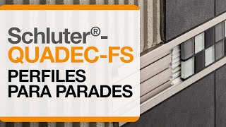 Cómo instalar un perfil decorativo para mosaicos sobre paredes:  Schluter®-QUADEC-FS.