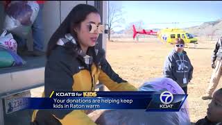 Kids in Raton are thankful for your coat donations