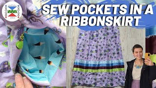 Sew pockets in your ribbonskirt + pocket pattern! | a partial ribbonskirt tutorial