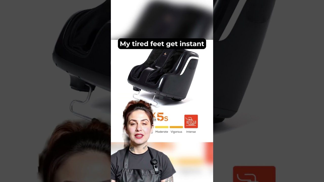 Human Touch Reflex5s Foot & Calf Massager | Powerful Relief for Tired Legs & Feet