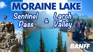 Banff’s BEST Hike? Sentinel Pass via Larch Valley + Canoeing Moraine Lake