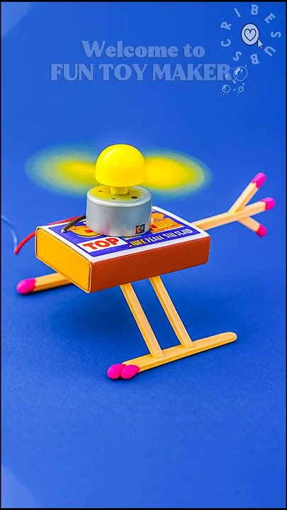 🚁 I Built a Helicopter helicopter from a Matchbox – It Actually Took Off! 🔥