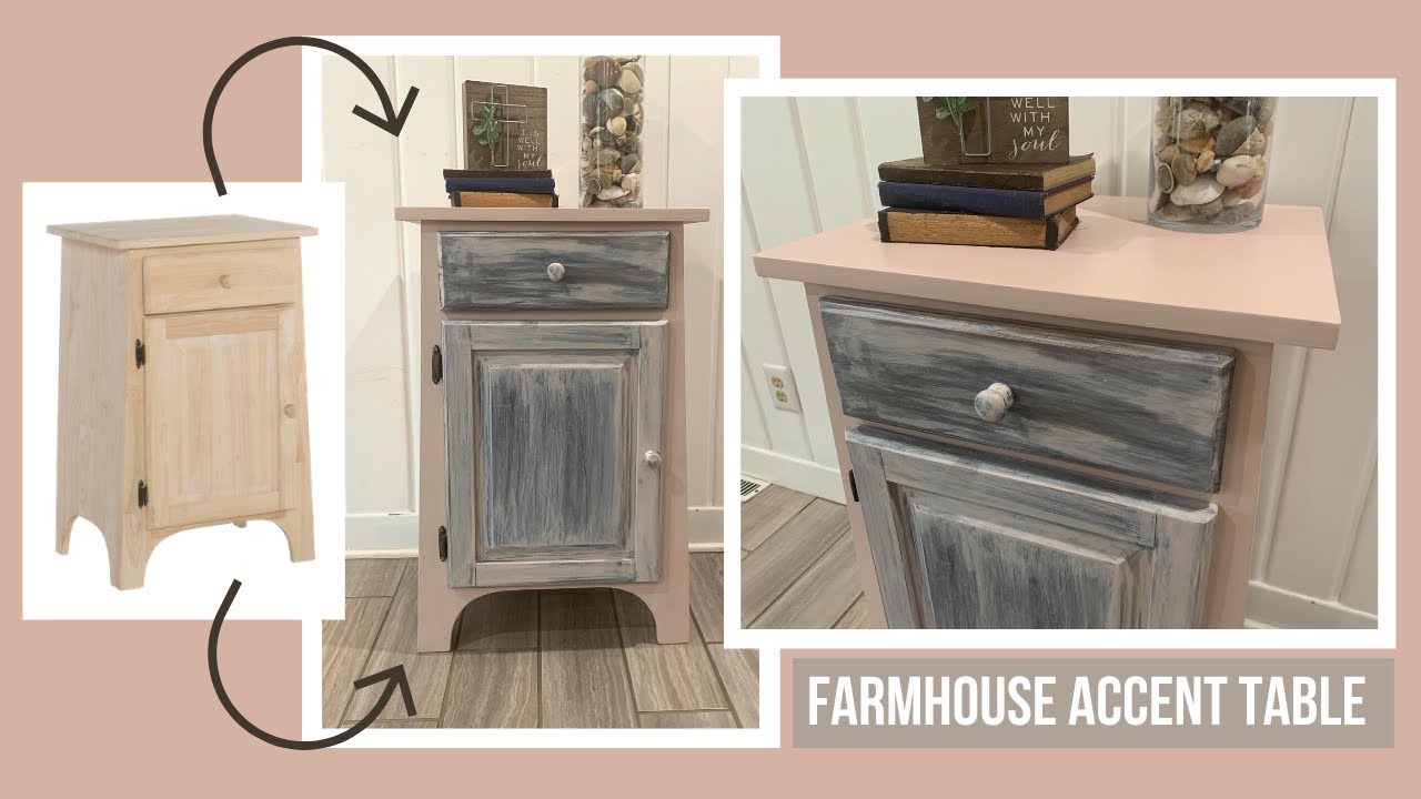 Finishing Furniture DIY Farmhouse Accent Table with Milk Paint and