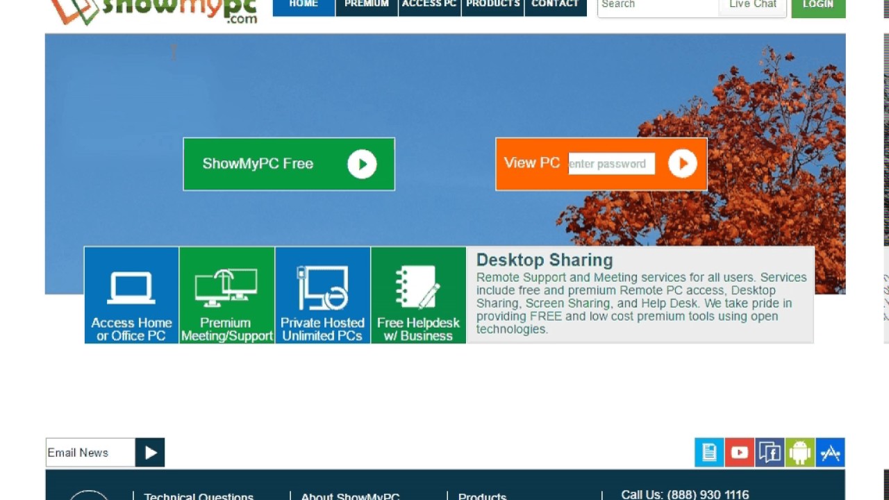 View remote screen using showmypc free version youtube