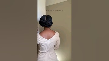Simple elegant protective style✨️@likho.nonyongo#4chairstyles#naturalhair #hairstyle#hair