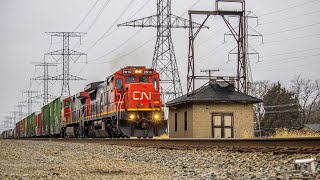 CN C40-8 Leads SB Manifest M340 | Chasing Plainfield-Frankfort
