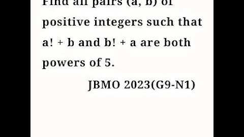 JBMO 2023 Grade 9 Number Theory(Problem 1)