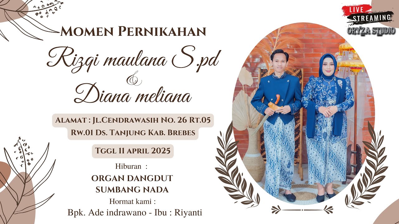 🔴LIVE RESEPSI PERNIKAHAN  
