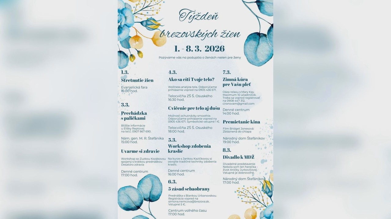 Týždeň brezovských žien začal v nedeľu 1. marca