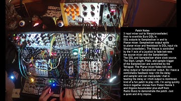 Modular Synth Delay/Sampler feedback loop experiment