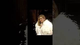 It was a wardrobe malfunction but Karen made it look like part of an act: YSL ss95 #karenmudler #ysl