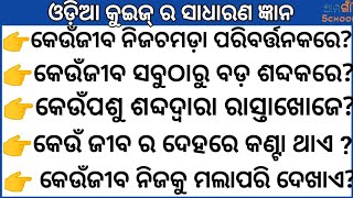 Odia quiz //Odia Gk//Odia general nalej// Sadharan Gyan//On lain class//Ama gaon school