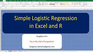 090 Logistic Regression in Excel and R Profile