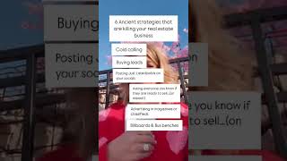 6 old strategies killing your real estate biz: cold calls, bought leads, just listed posts ⬇️